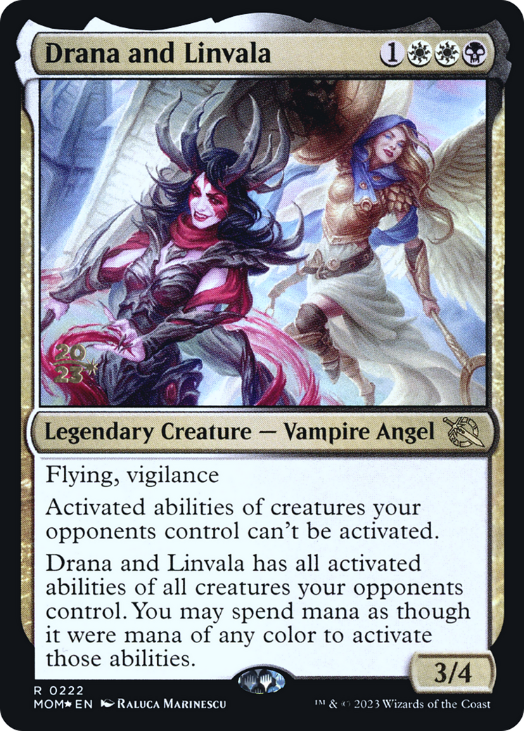 Drana and Linvala [March of the Machine Prerelease Promos] | Boutique FDB TCG