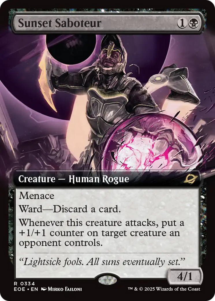 Sunset Saboteur (Extended Art) [Edge of Eternities] | Boutique FDB TCG