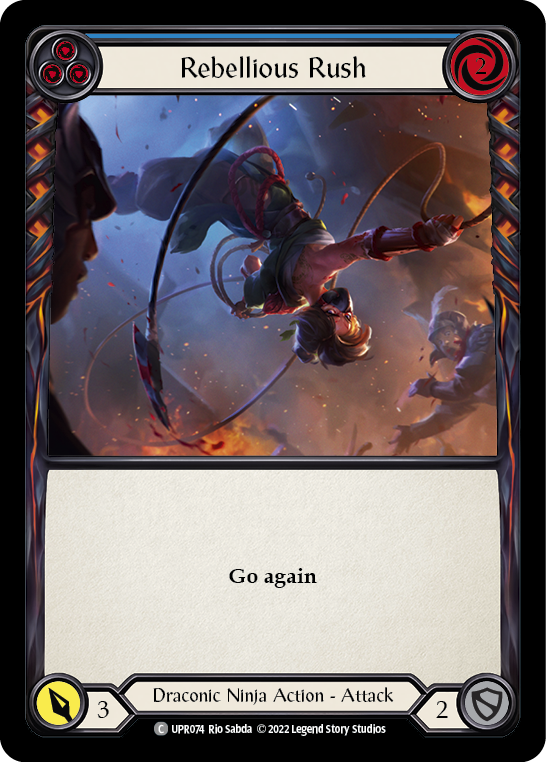 Rebellious Rush (Blue) [UPR074] (Uprising) | Boutique FDB TCG