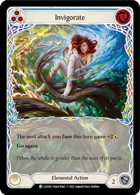 Invigorate (Blue) [LGS082] (Promo)  Rainbow Foil | Boutique FDB TCG