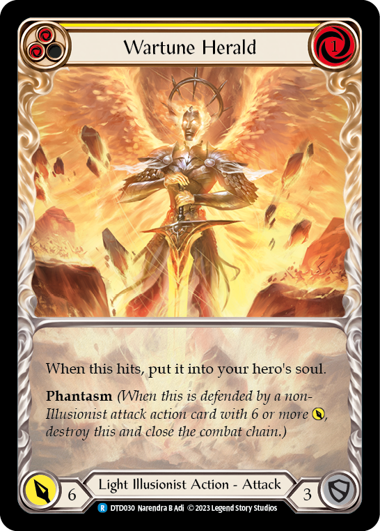 Wartune Herald (Yellow) [DTD030] (Dusk Till Dawn) | Boutique FDB TCG