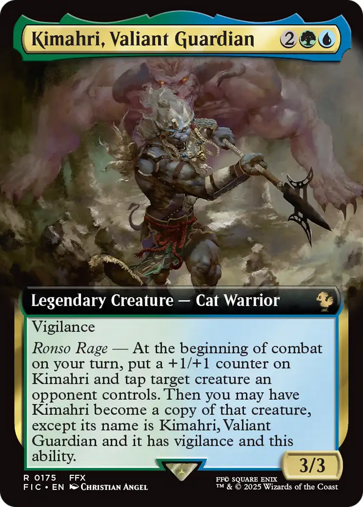 Kimahri, Valiant Guardian (Extended Art) [FINAL FANTASY Commander] | Boutique FDB TCG