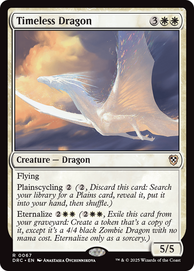 Timeless Dragon [Aetherdrift Commander] | Boutique FDB TCG