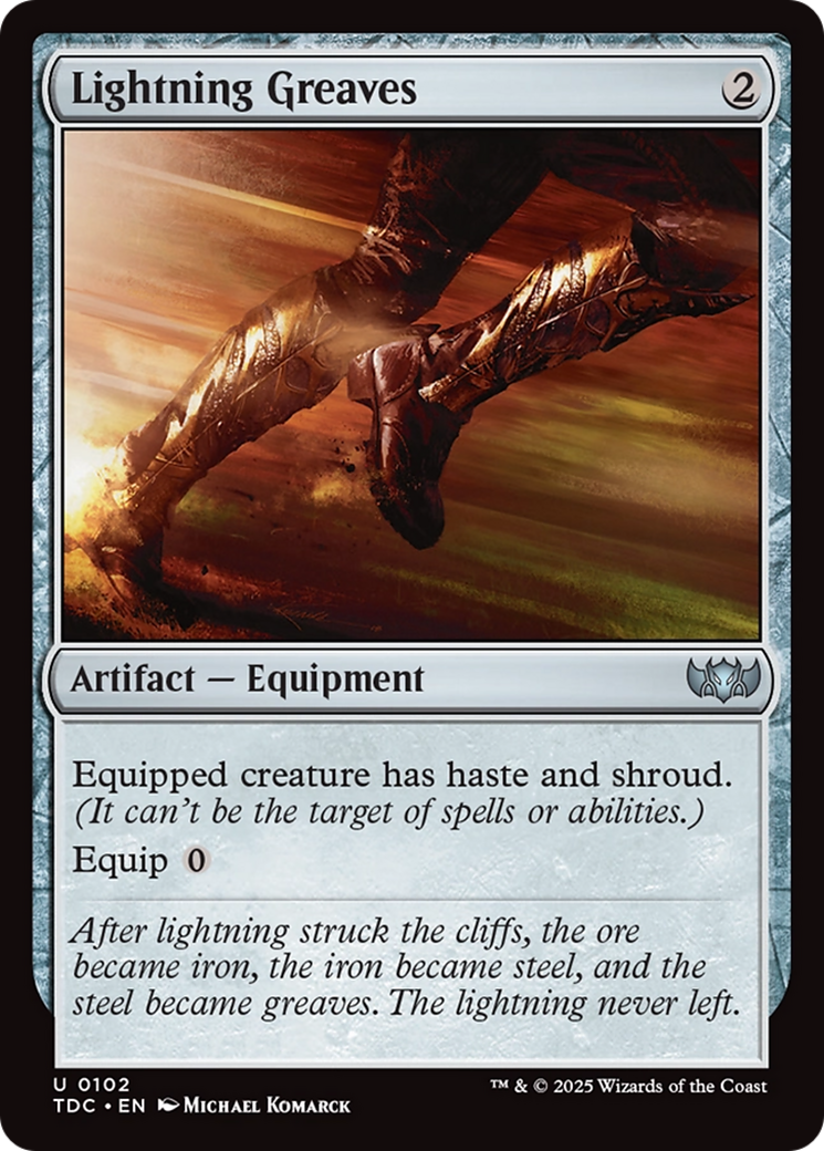 Lightning Greaves [Tarkir: Dragonstorm Commander] | Boutique FDB TCG