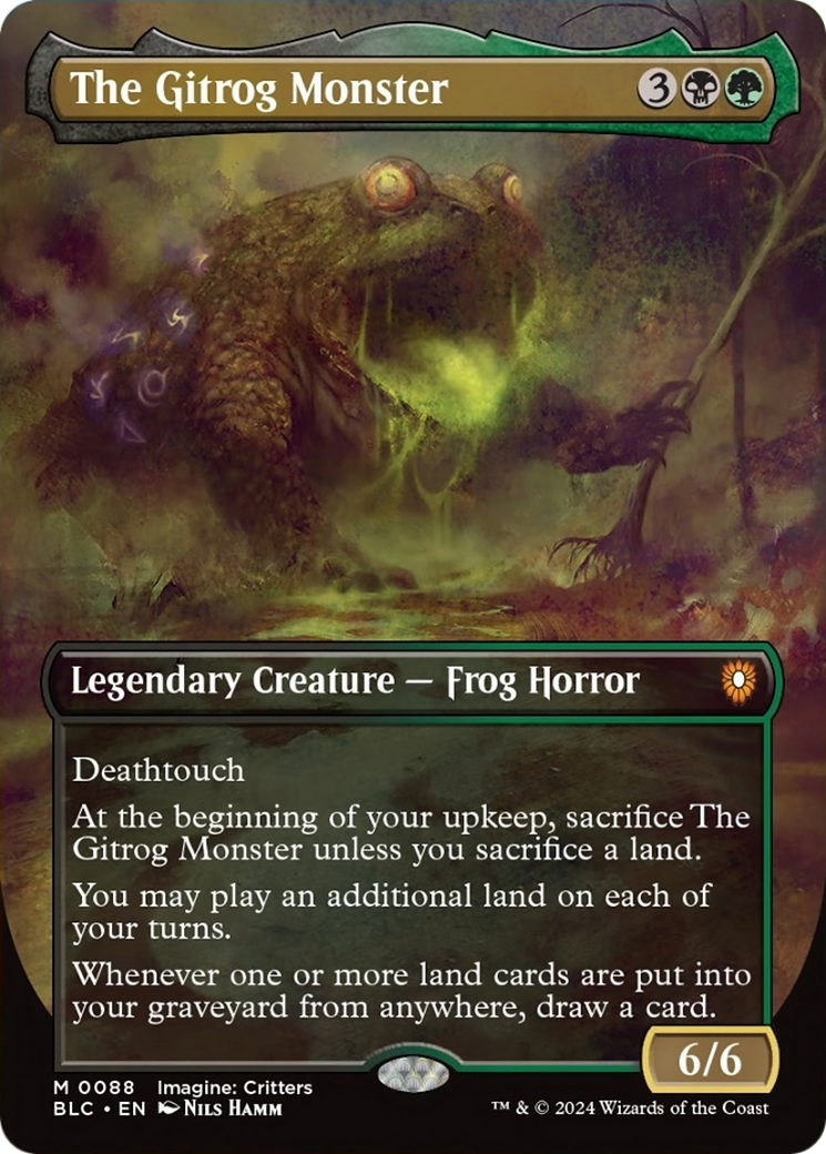 The Gitrog Monster (Borderless) [Bloomburrow Commander] | Boutique FDB TCG