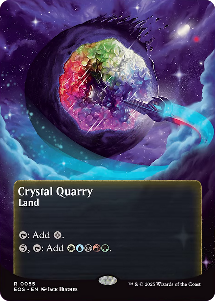 Crystal Quarry (0055) (Borderless) [Edge of Eternities: Stellar Sights] | Boutique FDB TCG