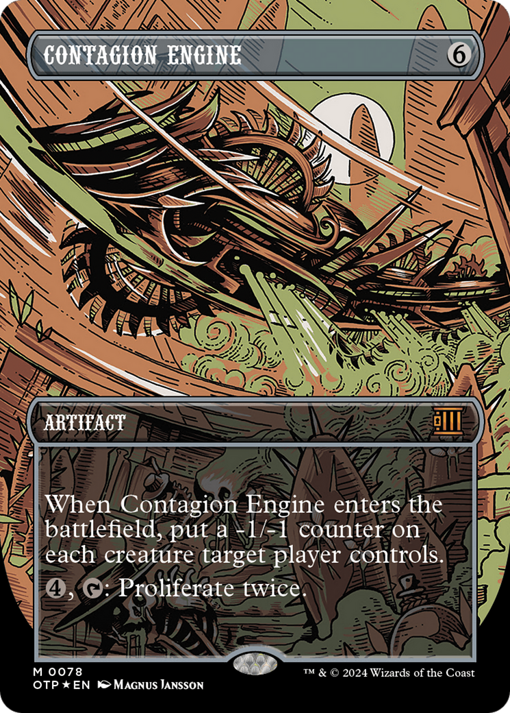 Contagion Engine (Textured Foil) [Outlaws of Thunder Junction: Breaking News] | Boutique FDB TCG