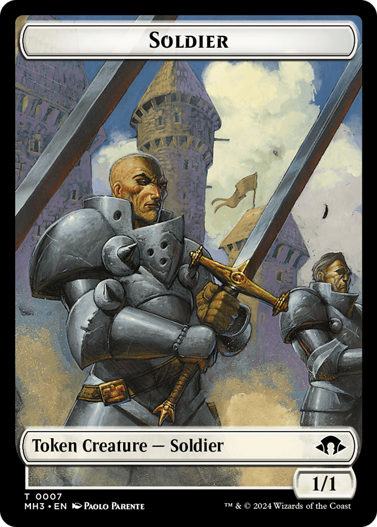 Phyrexian Germ // Soldier Double-Sided Token [Modern Horizons 3 Tokens] | Boutique FDB TCG