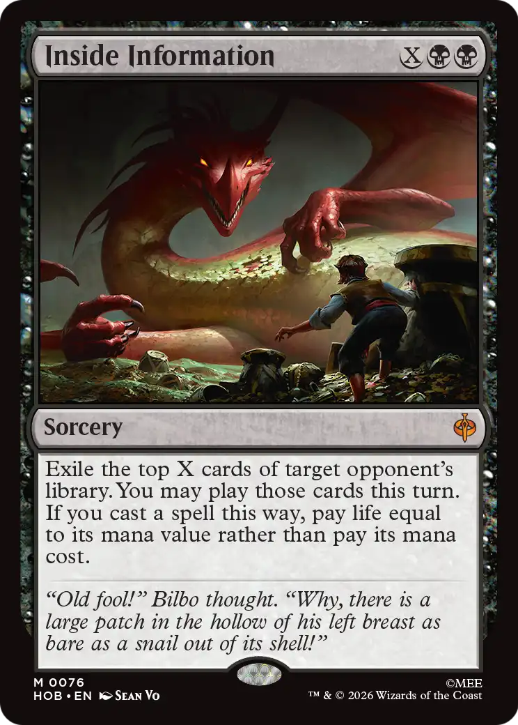 Inside Information [The Hobbit] | Boutique FDB TCG