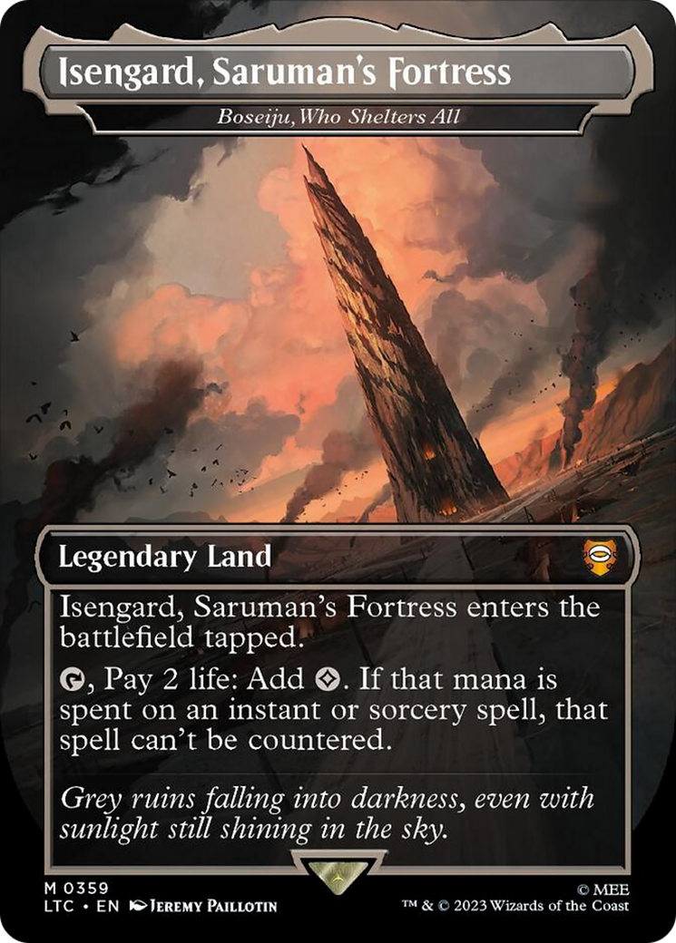 Isengard, Saruman's Fortress - Boseiju, Who Shelters All [The Lord of the Rings: Tales of Middle-Earth Commander] | Boutique FDB TCG
