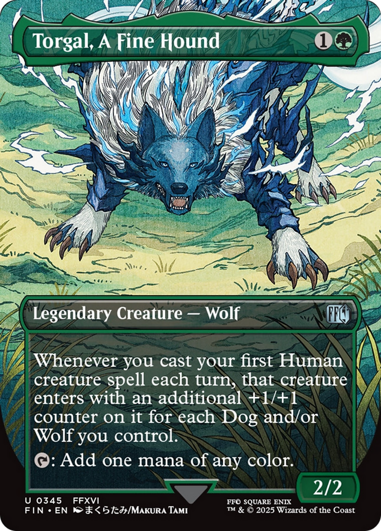 Torgal, A Fine Hound (Borderless) [FINAL FANTASY] | Boutique FDB TCG
