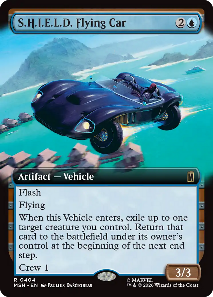S.H.I.E.L.D. Flying Car (Extended Art) [Marvel Super Heroes] | Boutique FDB TCG