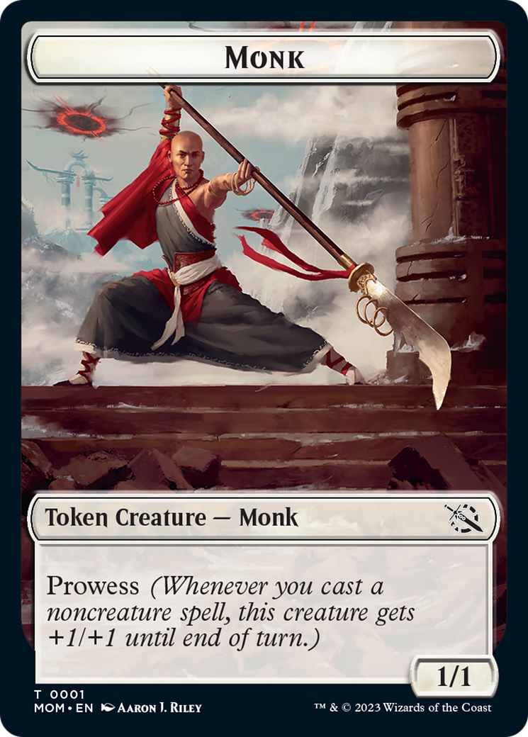 Monk // Phyrexian Hydra (11) Double-Sided Token [March of the Machine Tokens] | Boutique FDB TCG