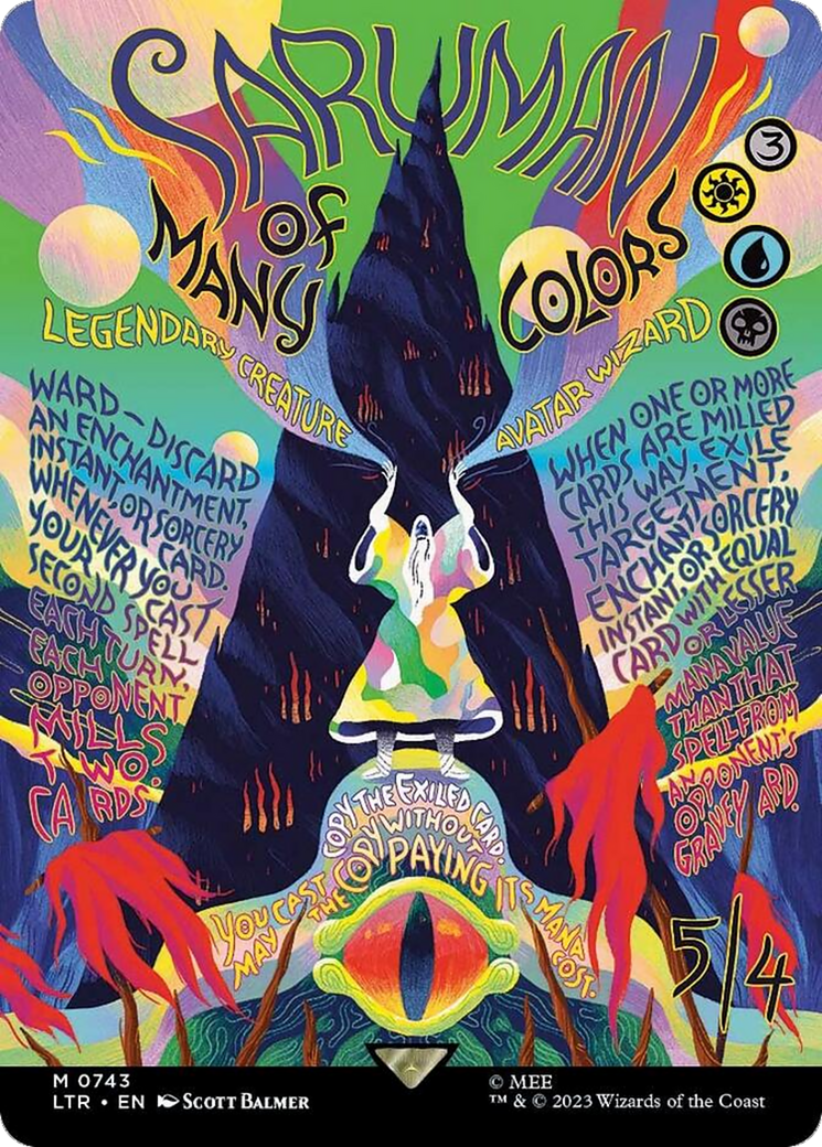 Saruman of Many Colors (Borderless Poster) [The Lord of the Rings: Tales of Middle-Earth] | Boutique FDB TCG