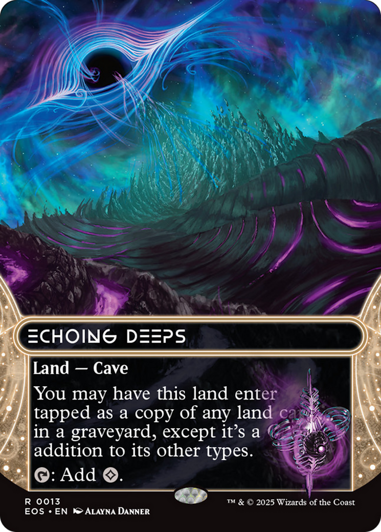 Echoing Deeps (0013) (Borderless) [Edge of Eternities: Stellar Sights] | Boutique FDB TCG