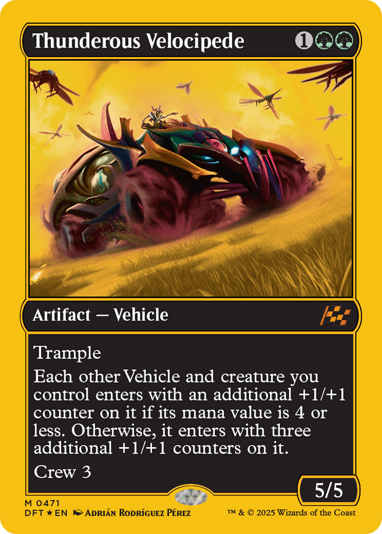 Thunderous Velocipede (First-Place Foil) [Aetherdrift] | Boutique FDB TCG