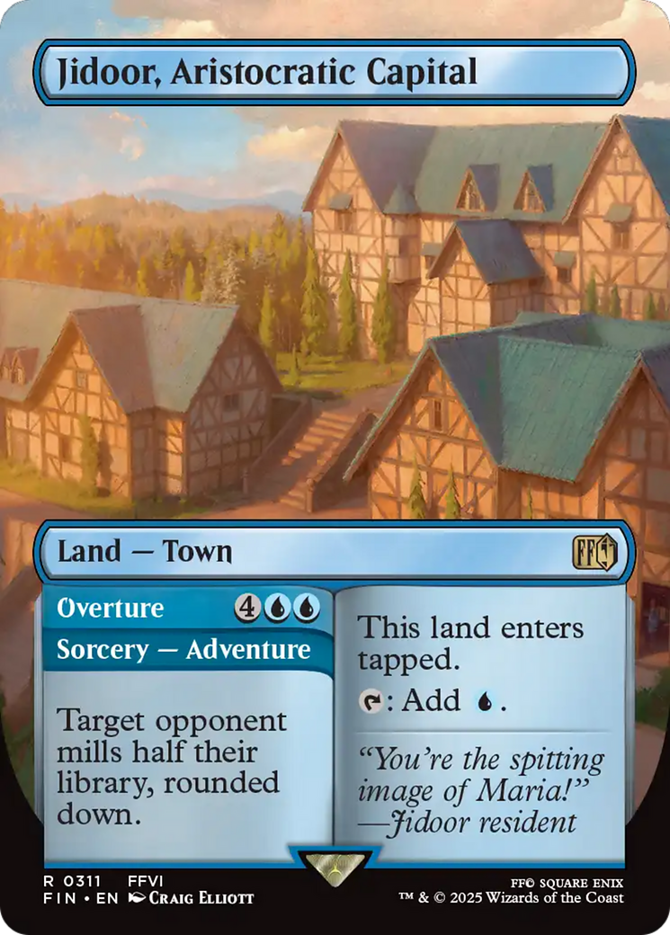 Jidoor, Aristocratic Capital // Overture (Borderless) [FINAL FANTASY] | Boutique FDB TCG