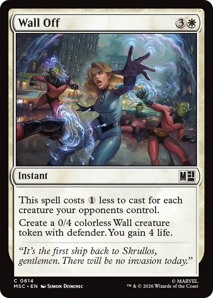 Wall Off [Marvel Super Heroes Commander] | Boutique FDB TCG