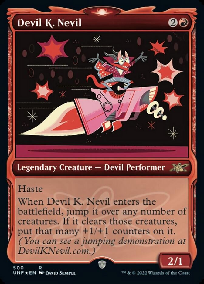 Devil K. Nevil (Showcase) (Galaxy Foil) [Unfinity] | Boutique FDB TCG