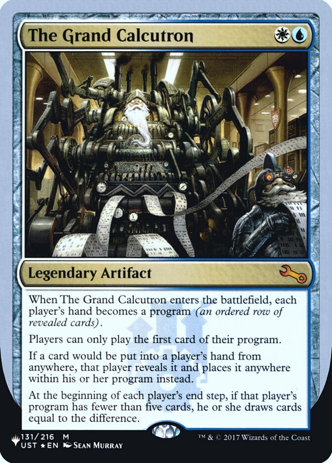 The Grand Calcutron (Unfinity Foil Edition) [The List] | Boutique FDB TCG