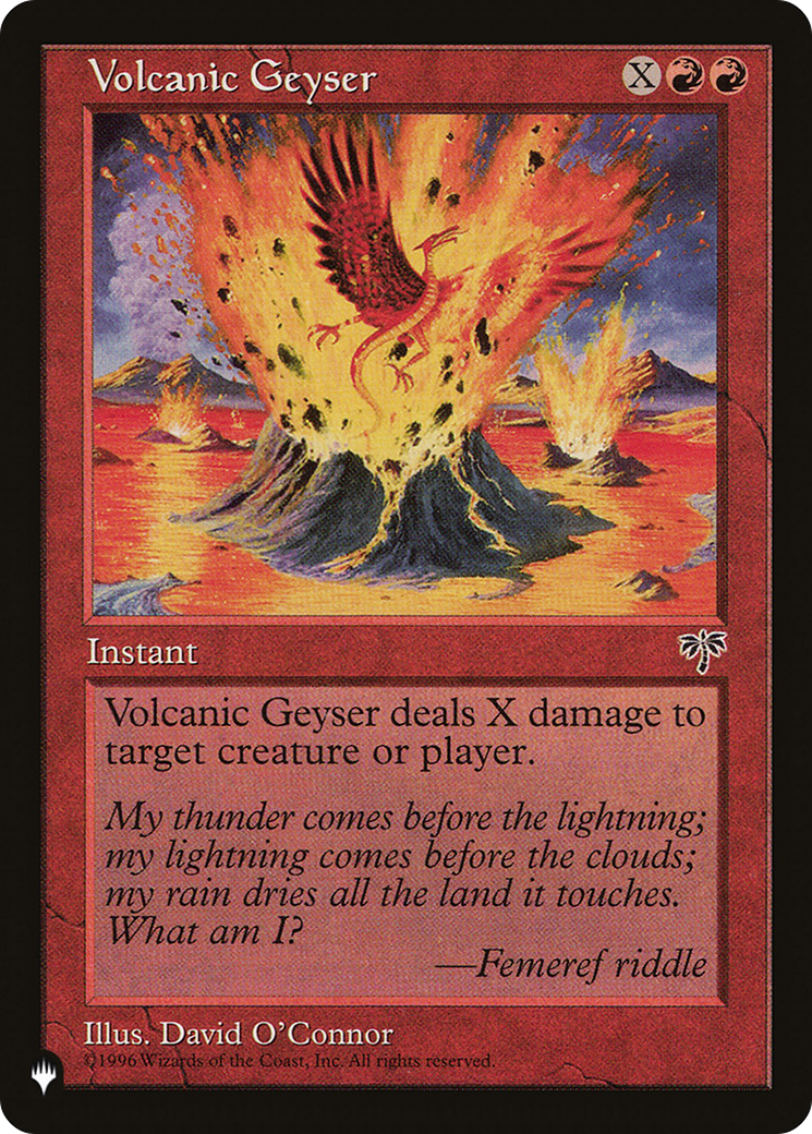 Volcanic Geyser [The List] | Boutique FDB TCG