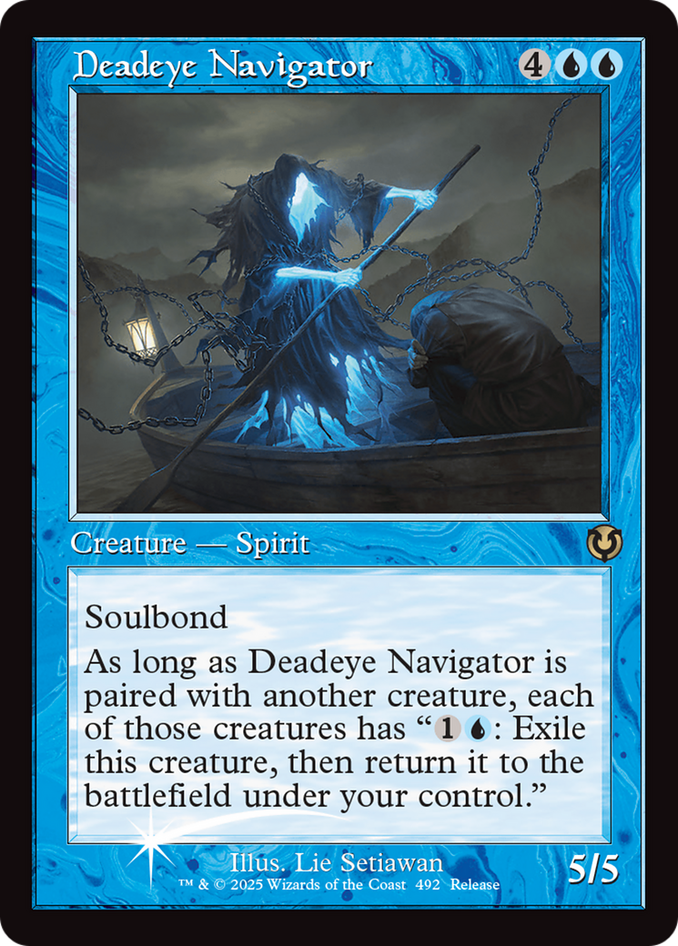 Deadeye Navigator (Retro Frame) [Innistrad Remastered Promos] | Boutique FDB TCG