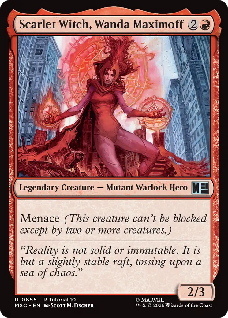 Scarlet Witch, Wanda Maximoff [Marvel Super Heroes Commander] | Boutique FDB TCG