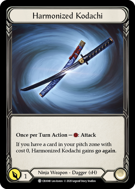 Harmonized Kodachi [U-CRU048] (Crucible of War Unlimited)  Unlimited Rainbow Foil | Boutique FDB TCG