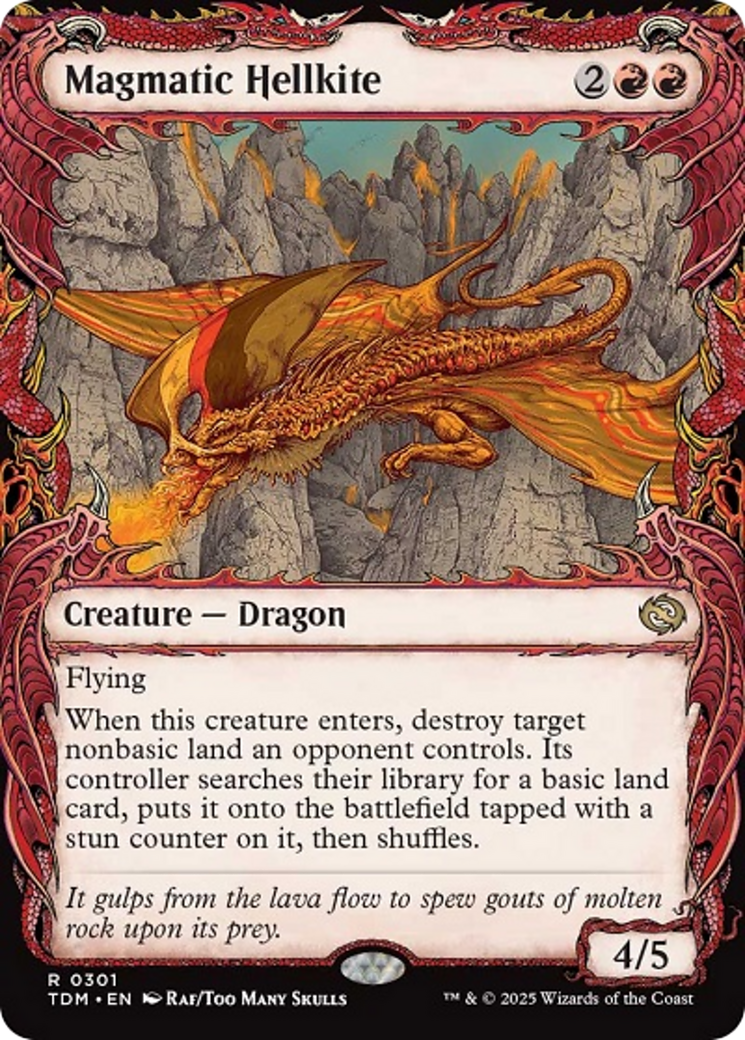 Magmatic Hellkite (Showcase) [Tarkir: Dragonstorm] | Boutique FDB TCG