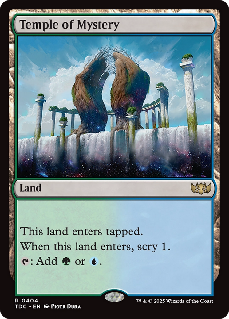 Temple of Mystery [Tarkir: Dragonstorm Commander] | Boutique FDB TCG