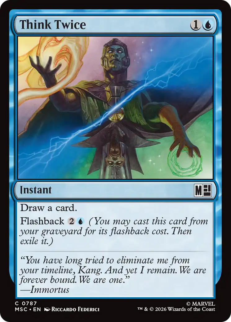 Think Twice [Marvel Super Heroes Commander] | Boutique FDB TCG