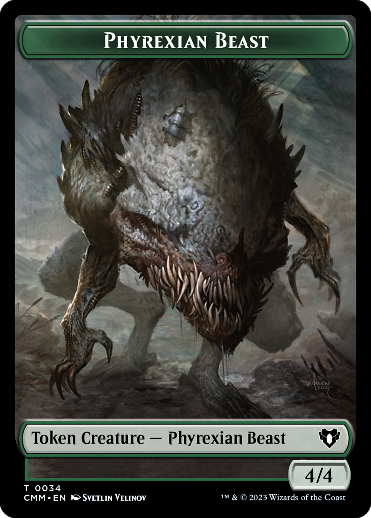 Phyrexian Beast Token [Commander Masters Tokens] | Boutique FDB TCG