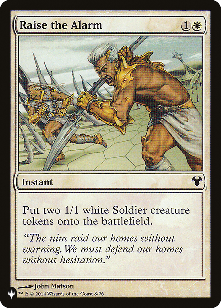 Raise the Alarm [The List] | Boutique FDB TCG