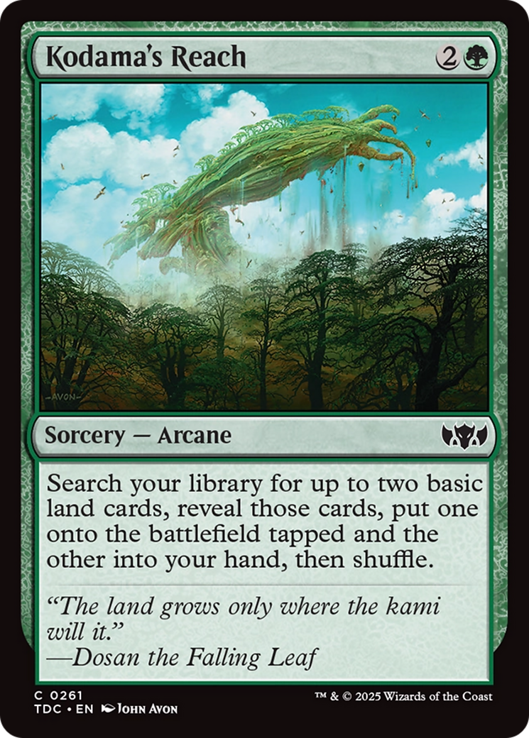 Kodama's Reach [Tarkir: Dragonstorm Commander] | Boutique FDB TCG