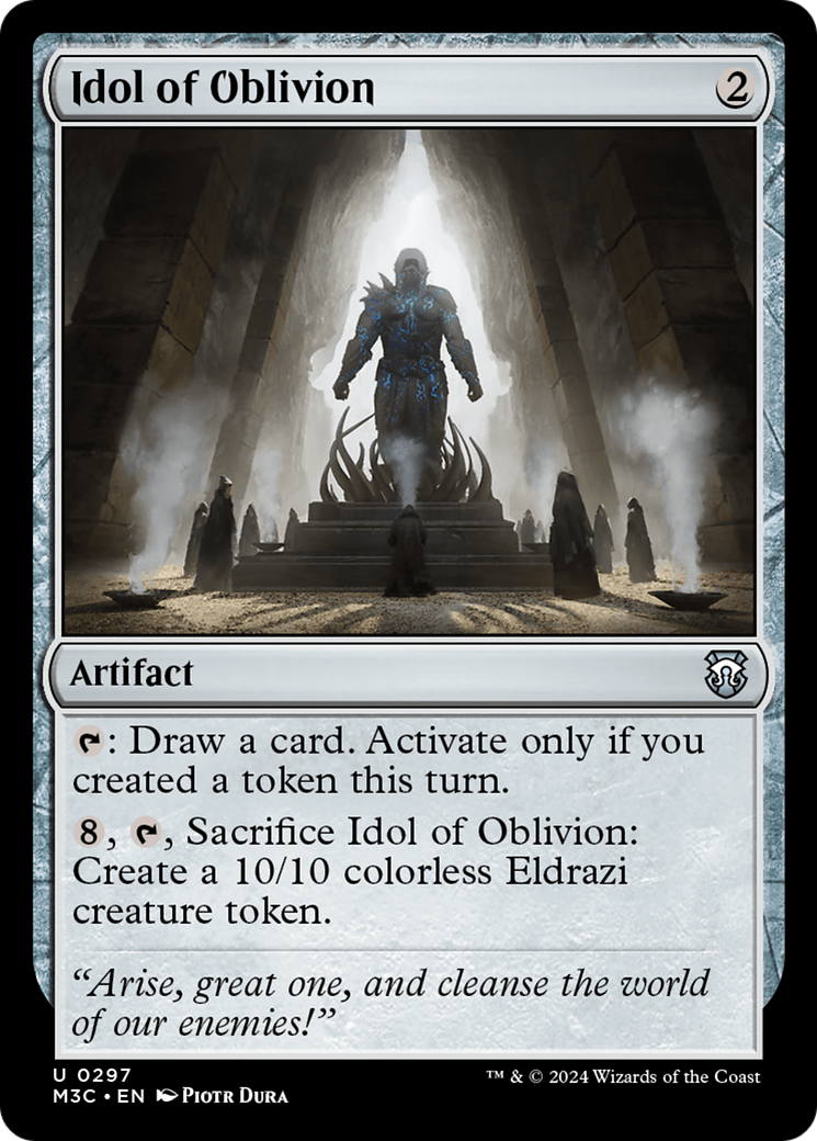 Idol of Oblivion (Ripple Foil) [Modern Horizons 3 Commander] | Boutique FDB TCG