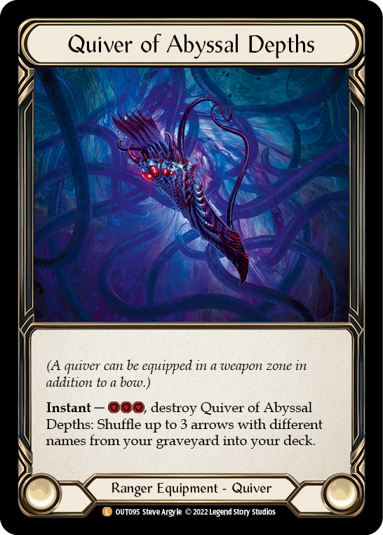 Quiver of Abyssal Depths [OUT095] (Outsiders)  Cold Foil | Boutique FDB TCG