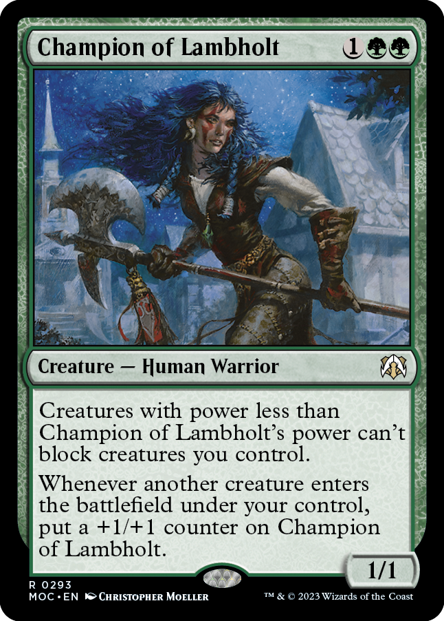 Champion of Lambholt [March of the Machine Commander] | Boutique FDB TCG