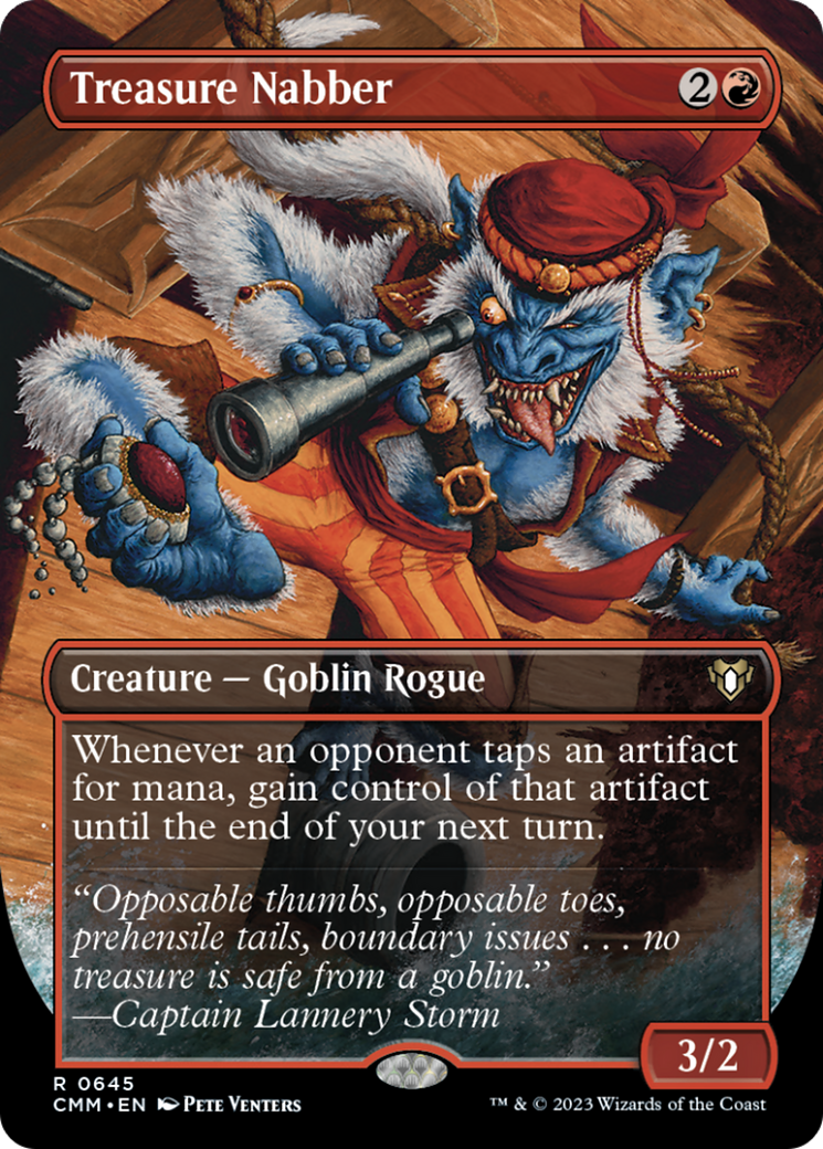 Treasure Nabber (Borderless Alternate Art) [Commander Masters] | Boutique FDB TCG