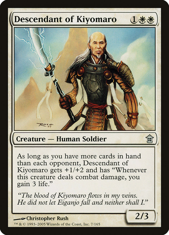 Descendant of Kiyomaro [Saviors of Kamigawa] | Boutique FDB TCG