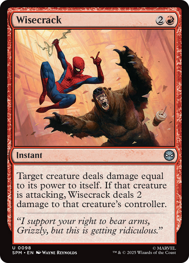 Wisecrack [Marvel's Spider-Man] | Boutique FDB TCG