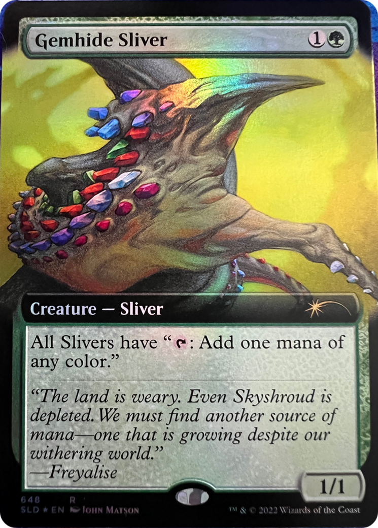 Gemhide Sliver (Extended Art) [Secret Lair Drop Series] | Boutique FDB TCG