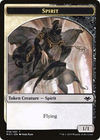 Spirit // Golem Double-Sided Token [Modern Horizons Tokens] | Boutique FDB TCG