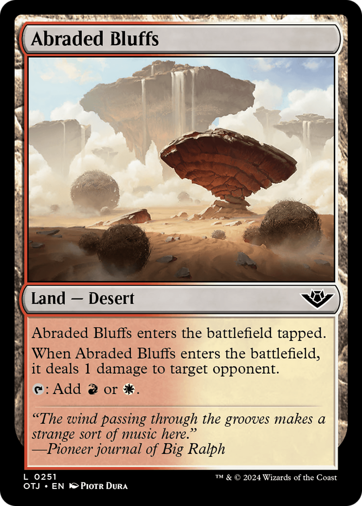Abraded Bluffs [Outlaws of Thunder Junction] | Boutique FDB TCG