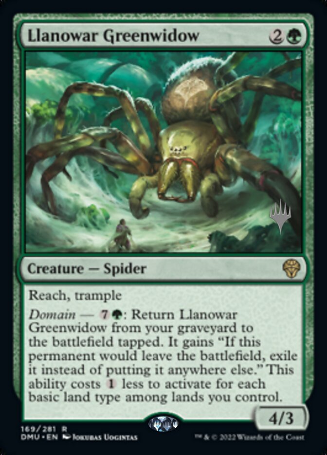 Llanowar Greenwidow (Promo Pack) [Dominaria United Promos] | Boutique FDB TCG