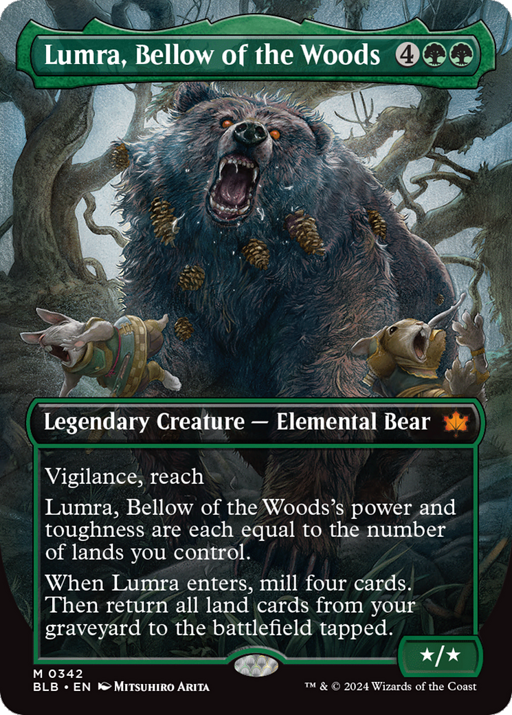 Lumra, Bellow of the Woods (Borderless) (0342) [Bloomburrow] | Boutique FDB TCG