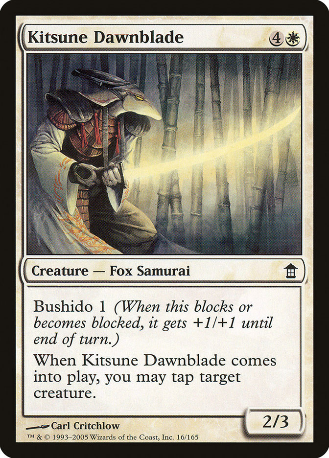 Kitsune Dawnblade [Saviors of Kamigawa] | Boutique FDB TCG