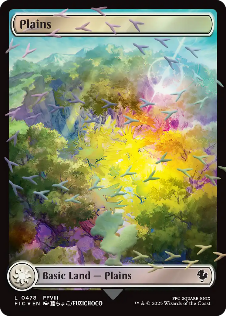 Plains (Chocobo Track Foil) [FINAL FANTASY Commander] | Boutique FDB TCG