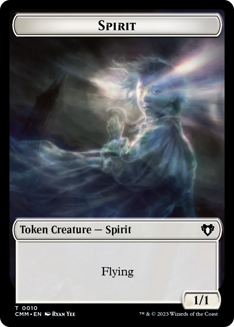 Spirit Token (10) [Commander Masters Tokens] | Boutique FDB TCG