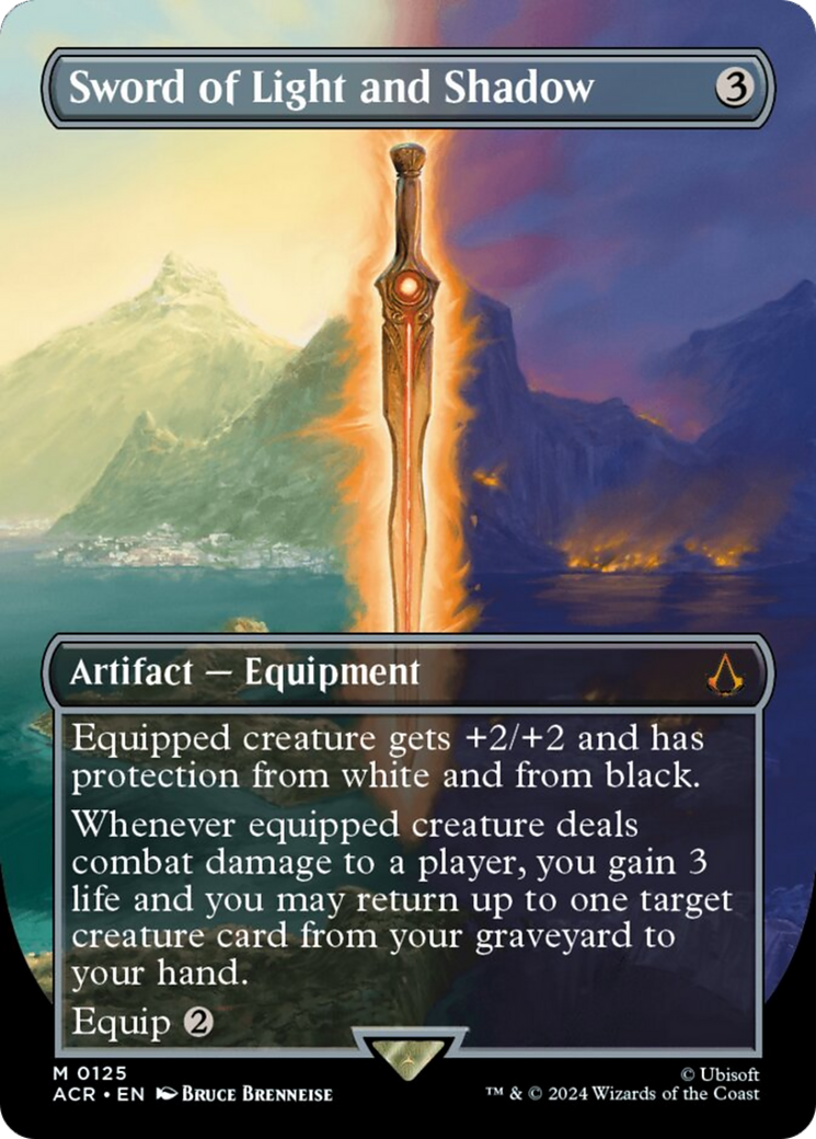 Sword of Light and Shadow (Borderless) [Assassin's Creed] | Boutique FDB TCG