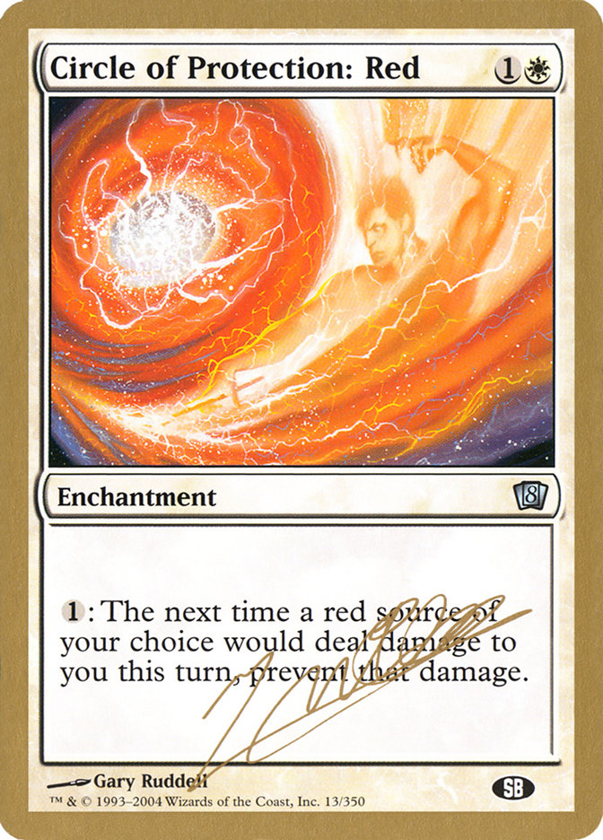 Circle of Protection: Red (Julien Nuijten) (SB) [World Championship Decks 2004] | Boutique FDB TCG